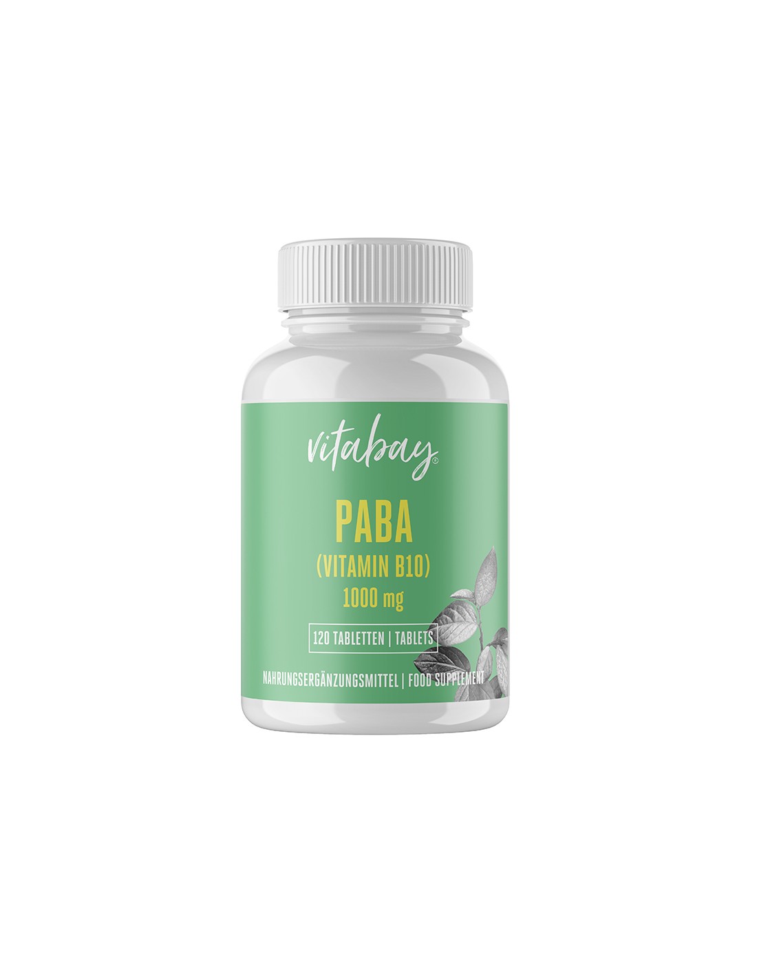 PABA - Para-Amino-Benzoesäure - Vitamina B10 (acido para-aminobenzoico) 1000 mg, 120 compresse <tc>Vitabay</tc>