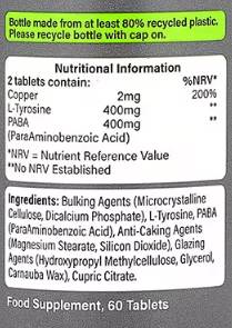 PE Nutrizione | Compresse abbronzanti - 60 compresse