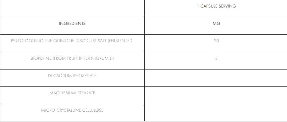 PQQ 20 mg - 60 Compresse