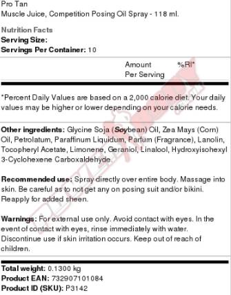 <tc>ProTan</tc> Succo muscolare/118 ml. - 118 ml