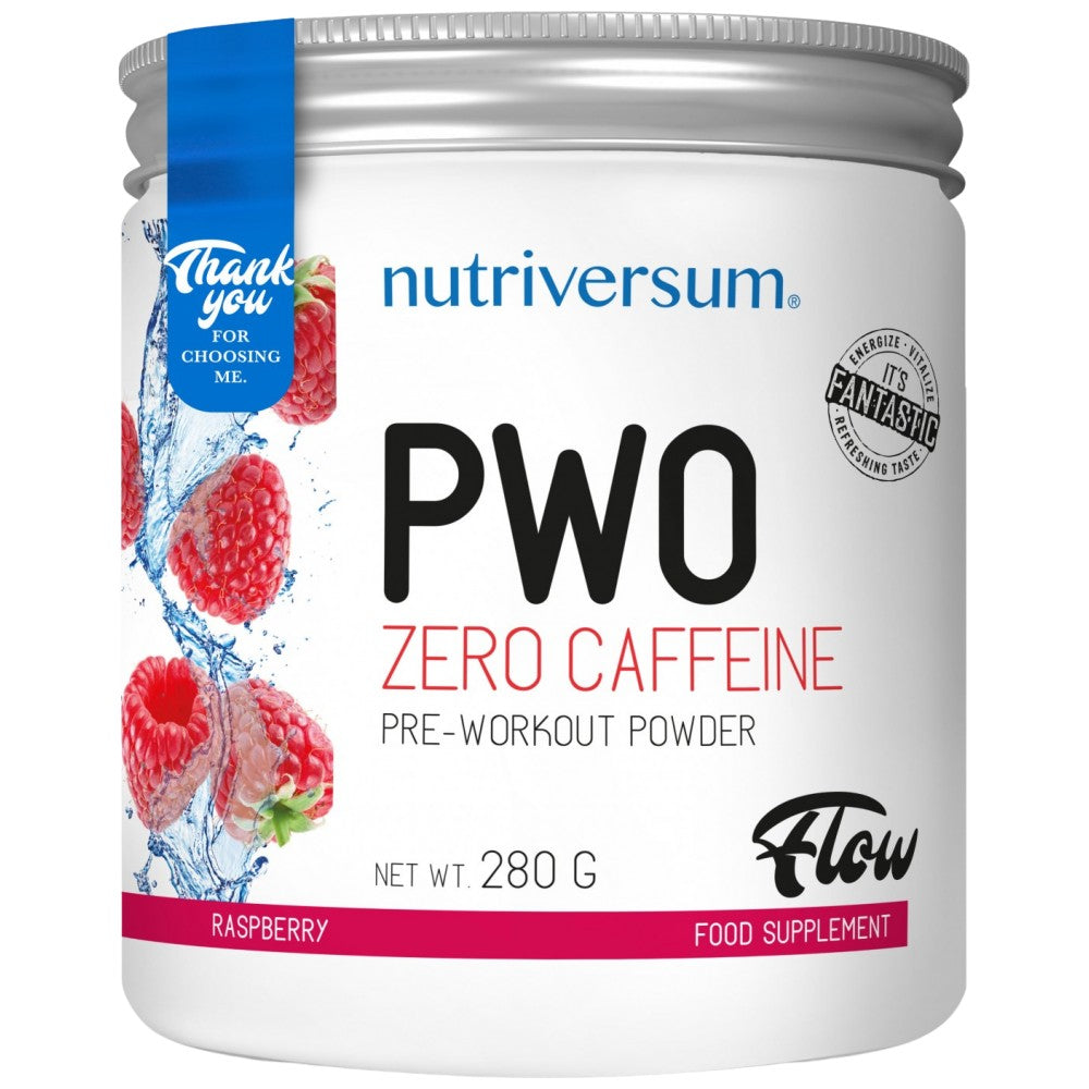 PWO Zero Caffeina | Polvere pre-allenamento senza stimoli - 280 grammi