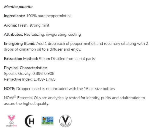 Olio di menta piperita | Menta Piperita pura al 100% - 30 ml