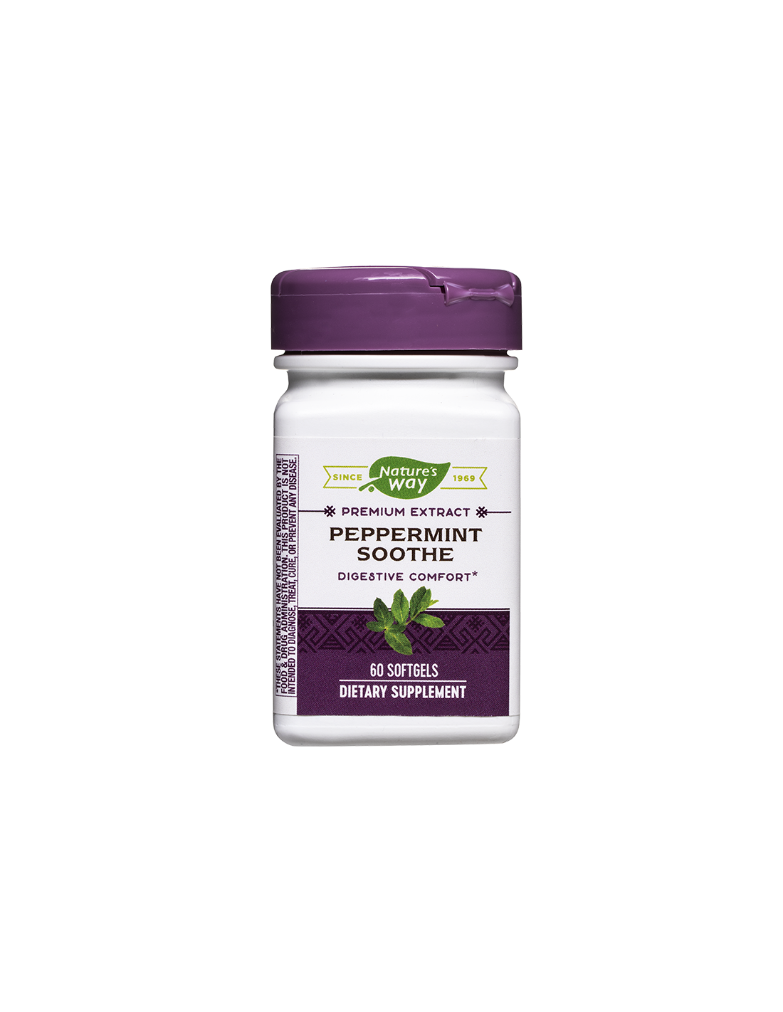 Lenitivo alla menta piperita - Miscela di erbe per una buona digestione, 60 capsule molli Nature's Way