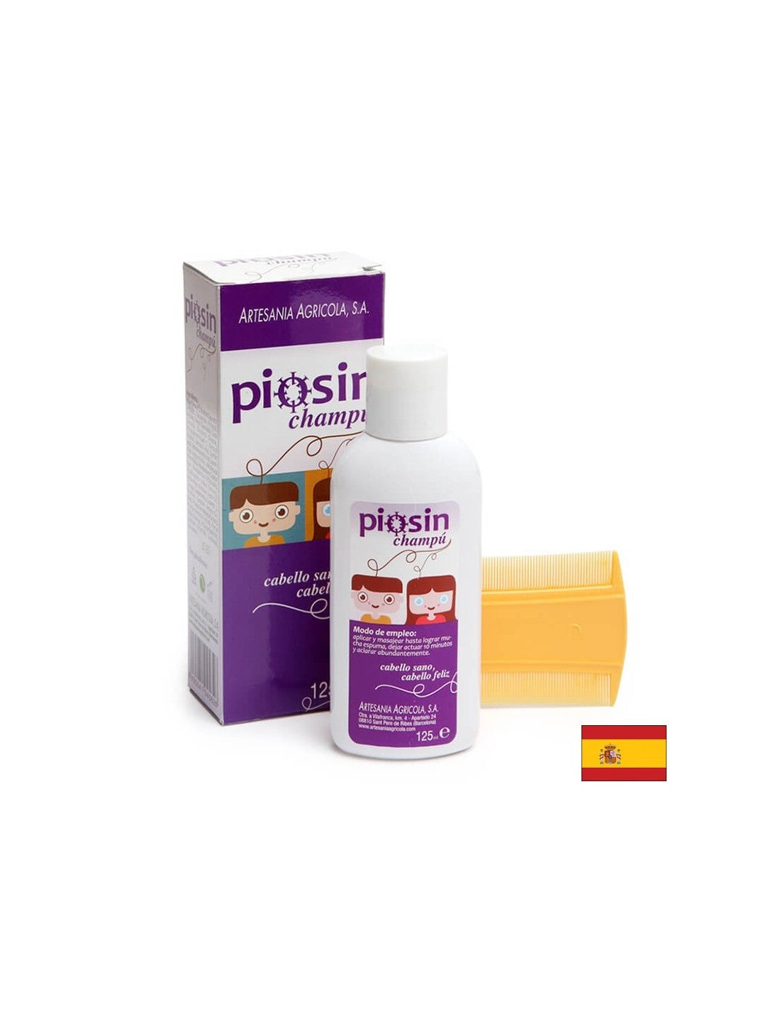 Piosin champú - Shampoo contro i pidocchi, 125 ml Arte<tc>san</tc>io