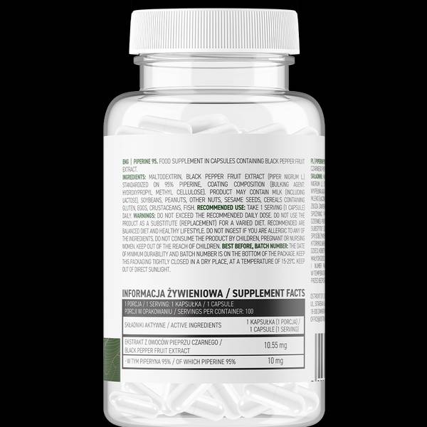 Piperina 95 Vege | 10 mg 100 capsule
