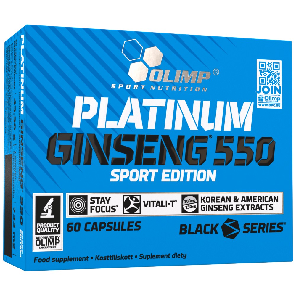 Platinum Ginseng ™ Sport Edition 550 mg - 60 capsule