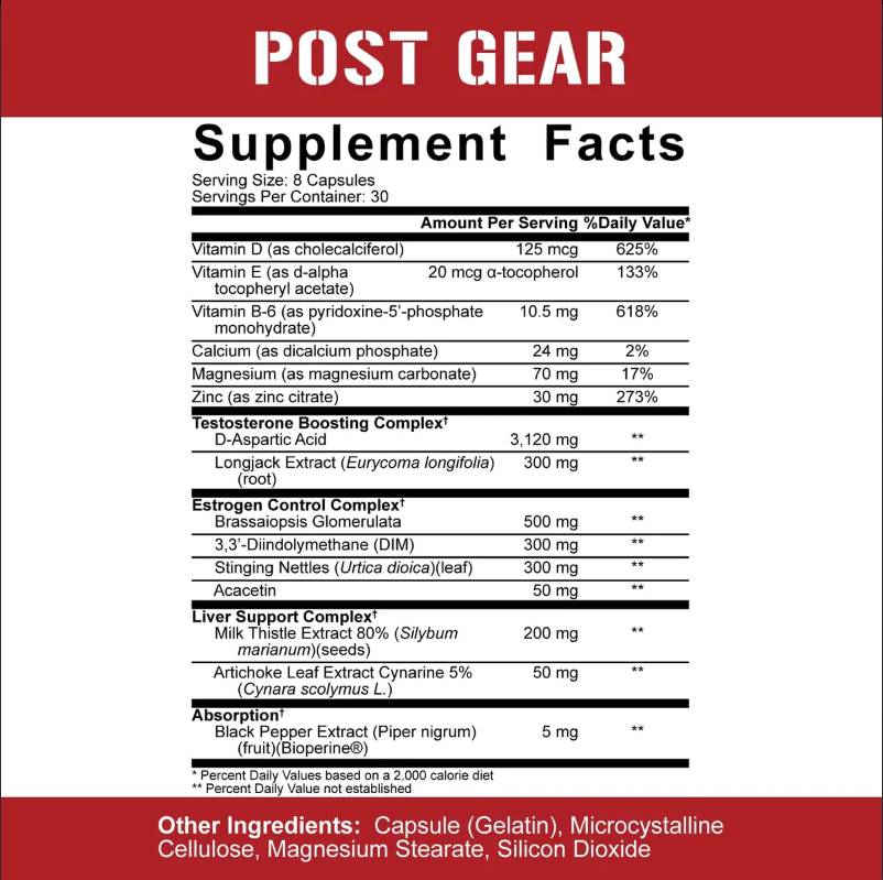Ingranaggio postale | La terapia post ciclo completa - Formula PCT 240 capsule