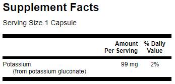 Gluconato di potassio 99 mg 250 capsule