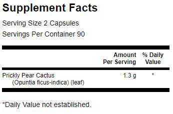 Cilly Pear Cactus Opuntia 650 mg 180 Capsule