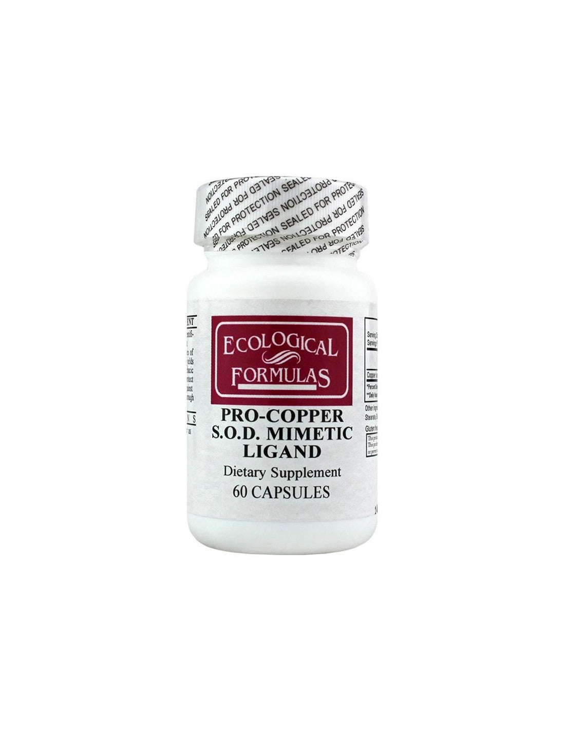 Ligando Mimetico Pro-Copper SOD, 60 capsule Formule Ecologiche