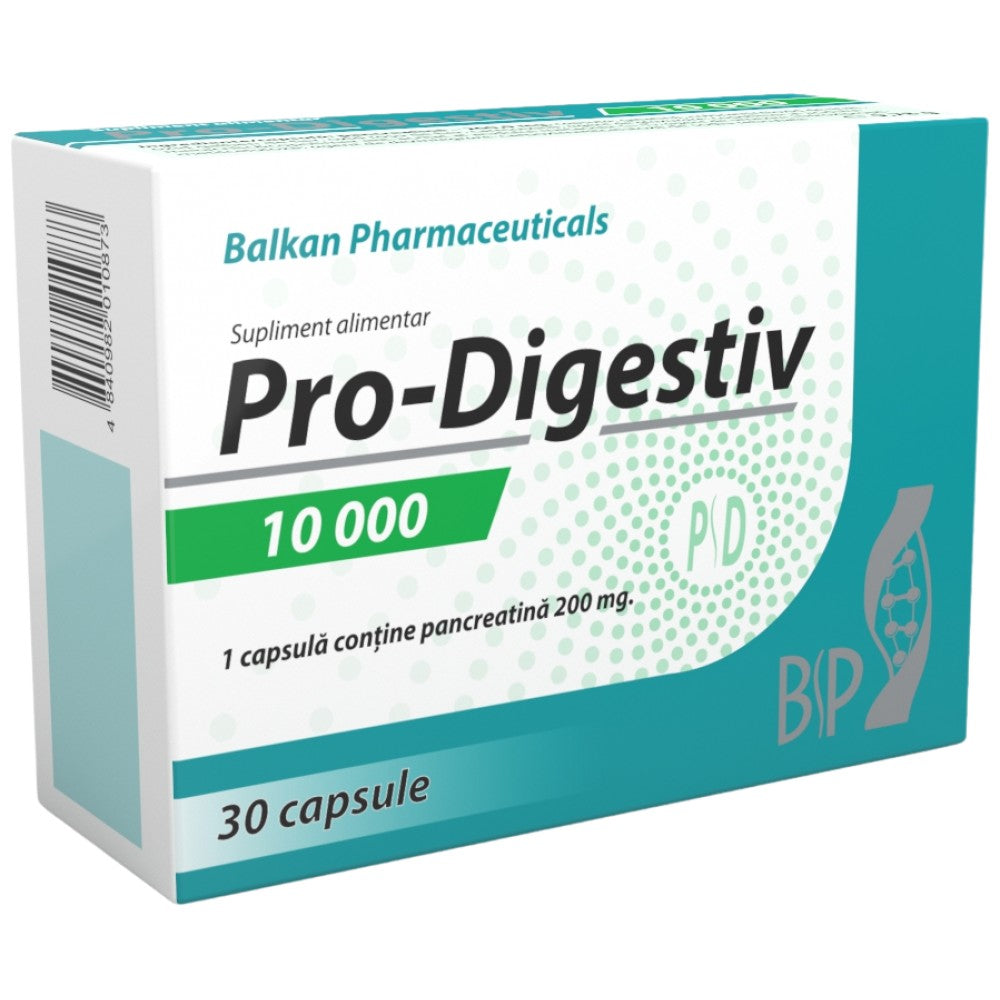 Pro-Digestiv 10000 | Pancreatina 200 mg - 30 capsule