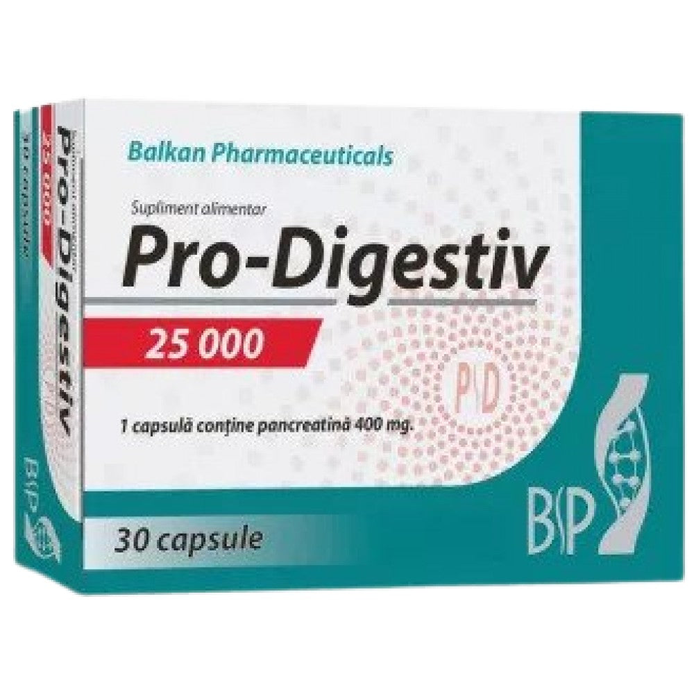Pro-Digestiv 25000 | Pancreatina 400 mg - 30 capsule