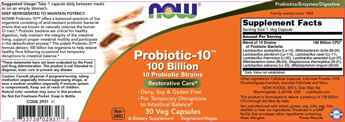 Probiotic-10 100 Miliardi - 60 capsule