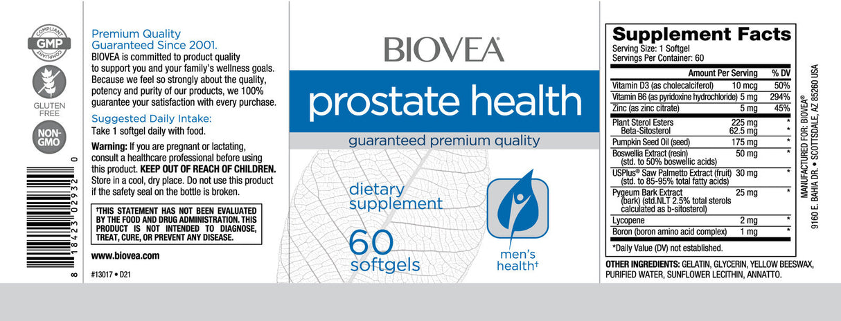 Salute della prostata/60 capsule molli