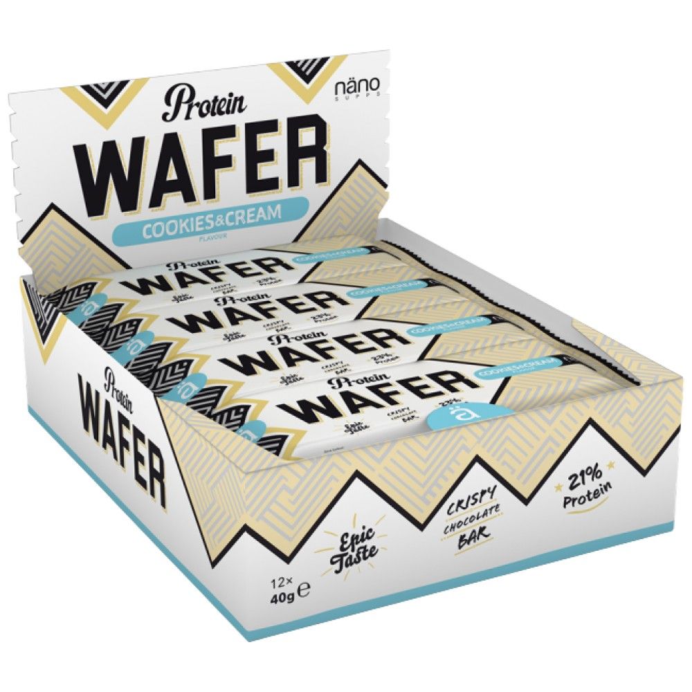 Wafer proteico | a Basso Contenuto di Zuccheri - 12 x 40 grammi