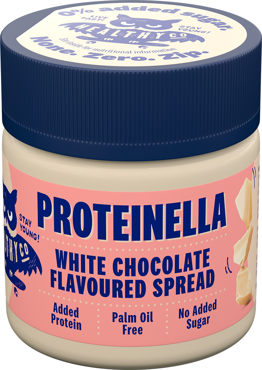Proteinella White Chocolate 200 g - cioccolato bianco liquido senza zuccheri aggiunti e senza olio di palma