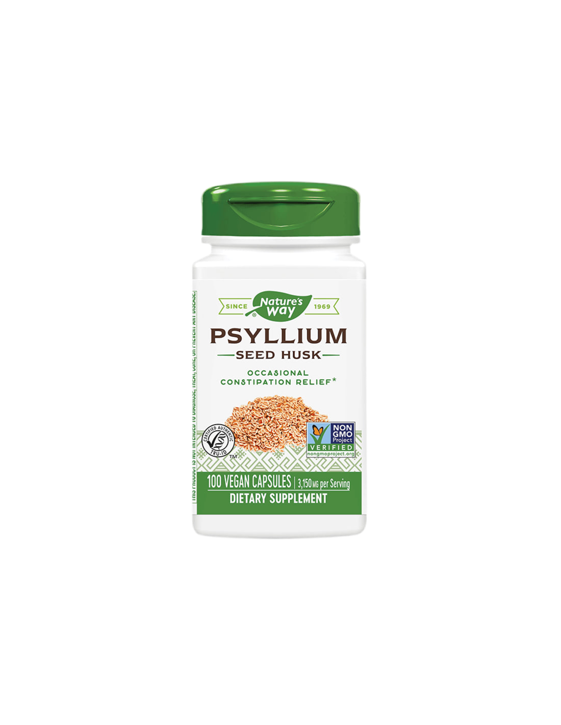 Buccia di semi di psillio 525 mg x 100 capsule Nature's Way
