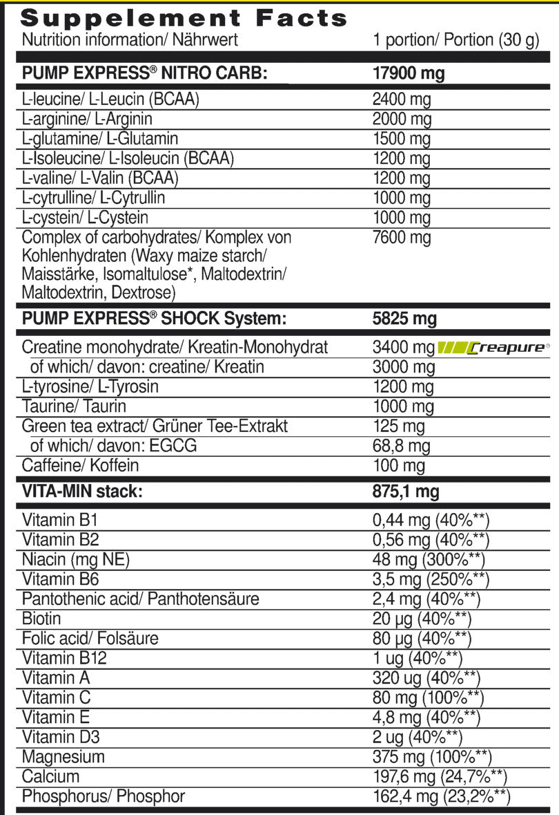Concentrato Pump Express 2.0 - 660 grammi