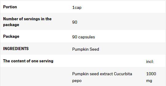 Semi di zucca 1000 mg - 90 capsule molli