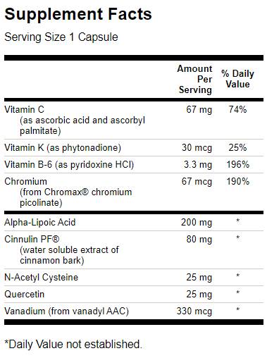 Zucchero nel sangue puro 90 capsule