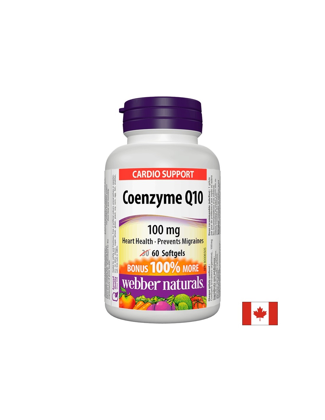 Coenzima Q10 – salute del cuore e protezione antiossidante, 100 mg, 60 capsule
