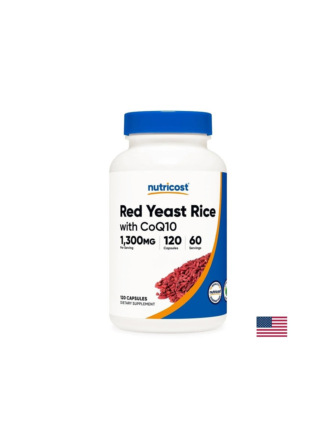 Per il colesterolo alto - Riso rosso (lievito) + Coenzima Q10, 60 capsule