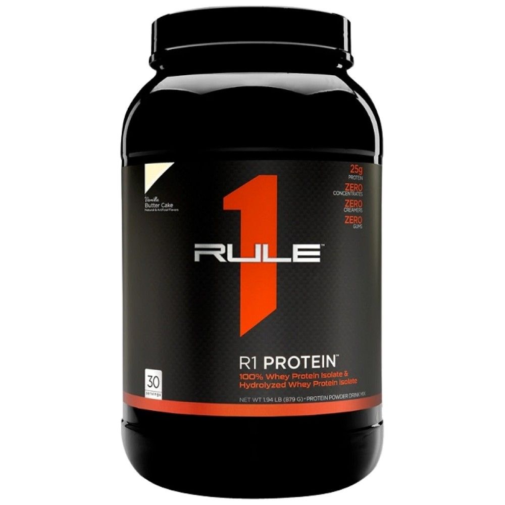 Proteine R1 | 100% siero del latte isolato & Idrolizzato di siero di latte - 855-930 grammi