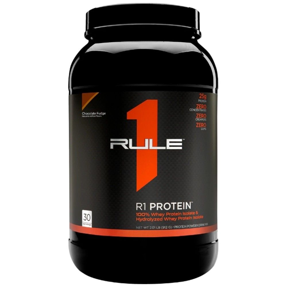 Proteine R1 | 100% siero del latte isolato & Idrolizzato di siero di latte - 855-930 grammi