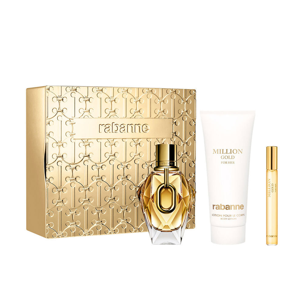 SET MILLION GOLD FOR HER Eau de Parfum 90ml + LOZIONE CORPO 100ml + SPRAY da viaggio 10ml