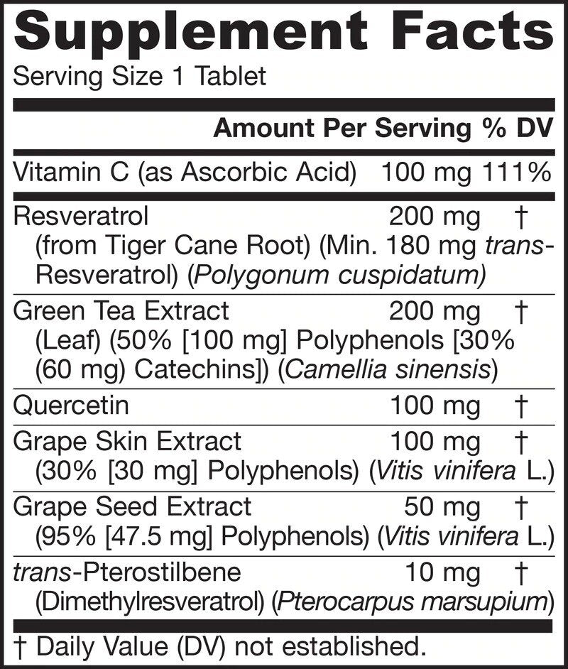Resveratrol Synergy® 200mg - Resveratrolo 60 compresse
