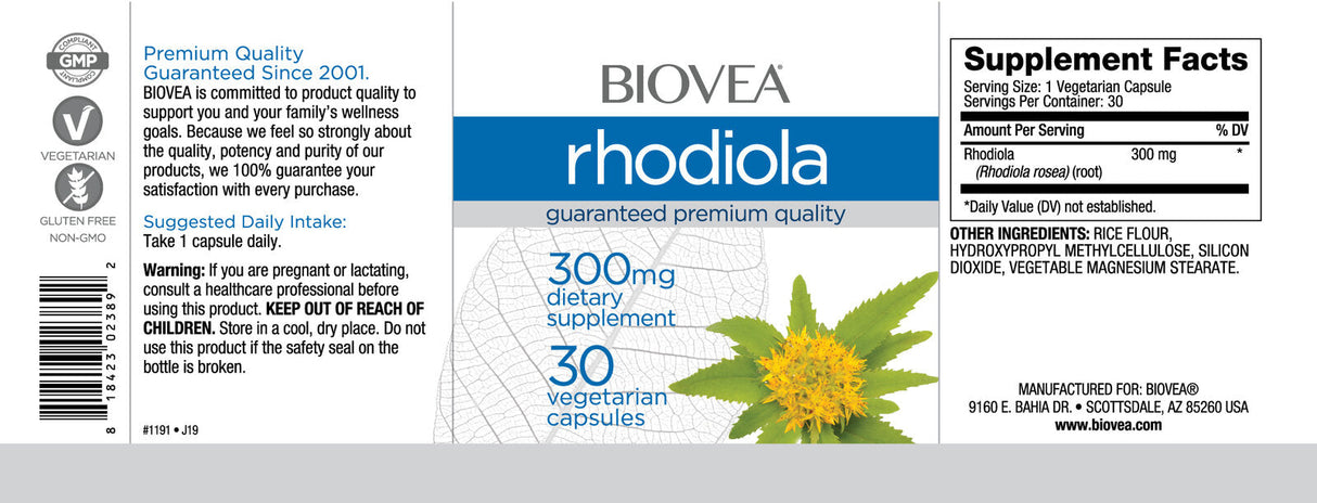 Rhodiola 300 mg/30 Capsule