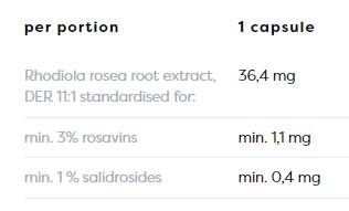 Radice di Rhodiola Rosea 400 mg - 60 capsule
