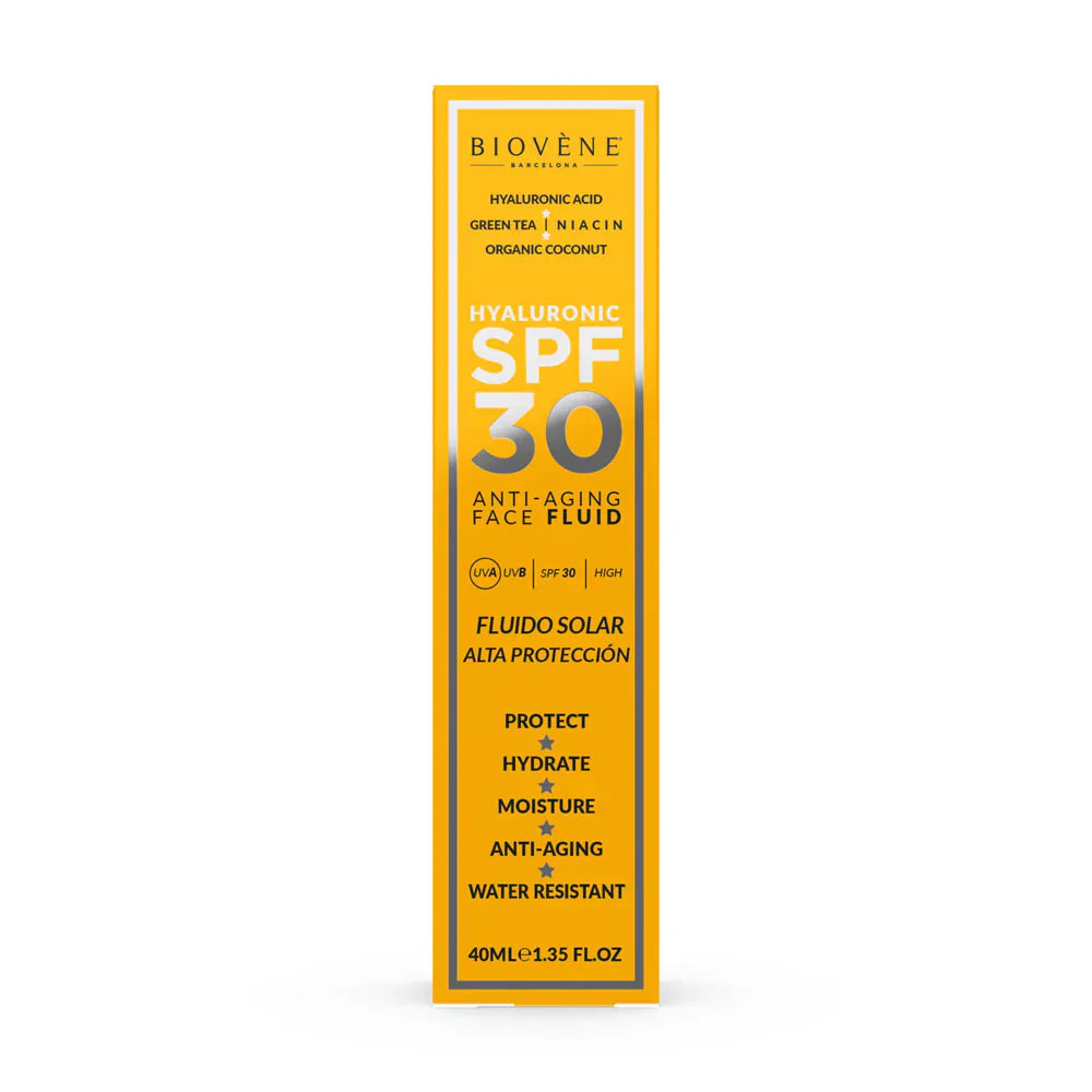Crema solare viso idratante SPF 30 con acido ialuronico antietà - 40 ml