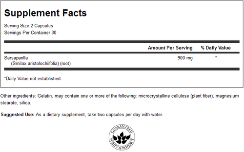 Radice di salsapariglia 450 mg - 60 capsule