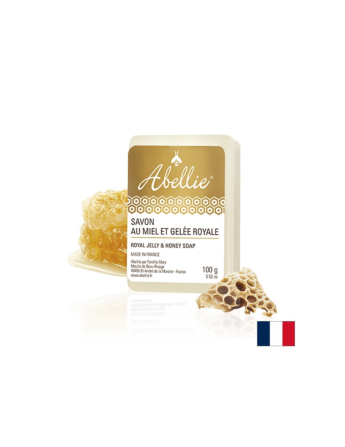 Sapone al miele e pappa reale - Savon au miel et gelée royale, 100 g