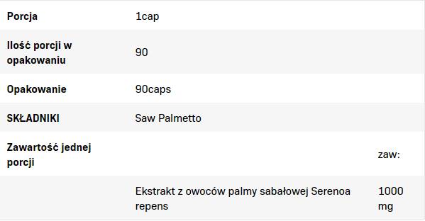 Saw Palmetto 1000 mg - 90 capsule