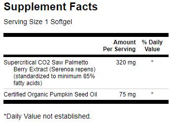 Saw Palmetto - Massima forza 320 mg 60 capsule di gel