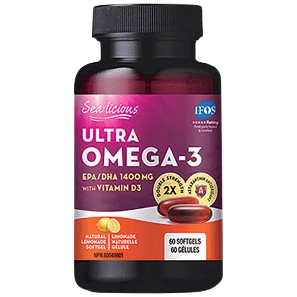 Sea-Licious® Ultra Omega-3 con vitamina D3 - 60 capsule di gel