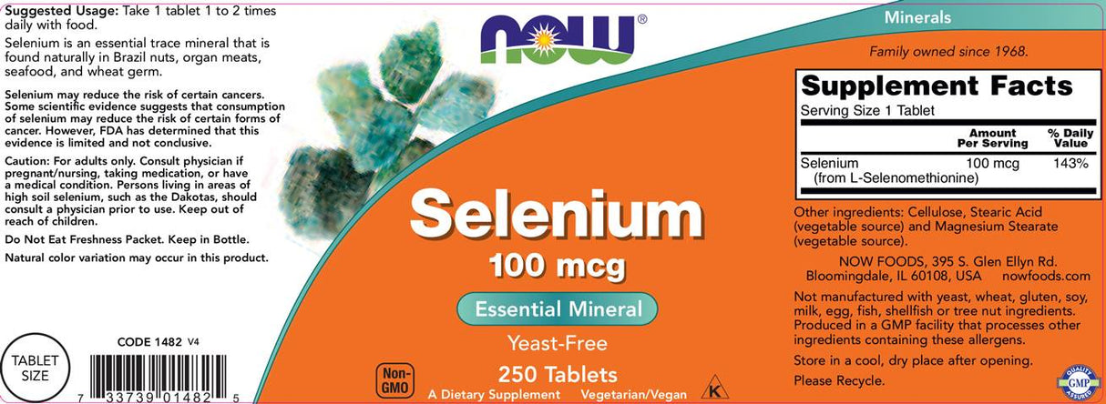Selenio 100 mcg - 250 Compresse