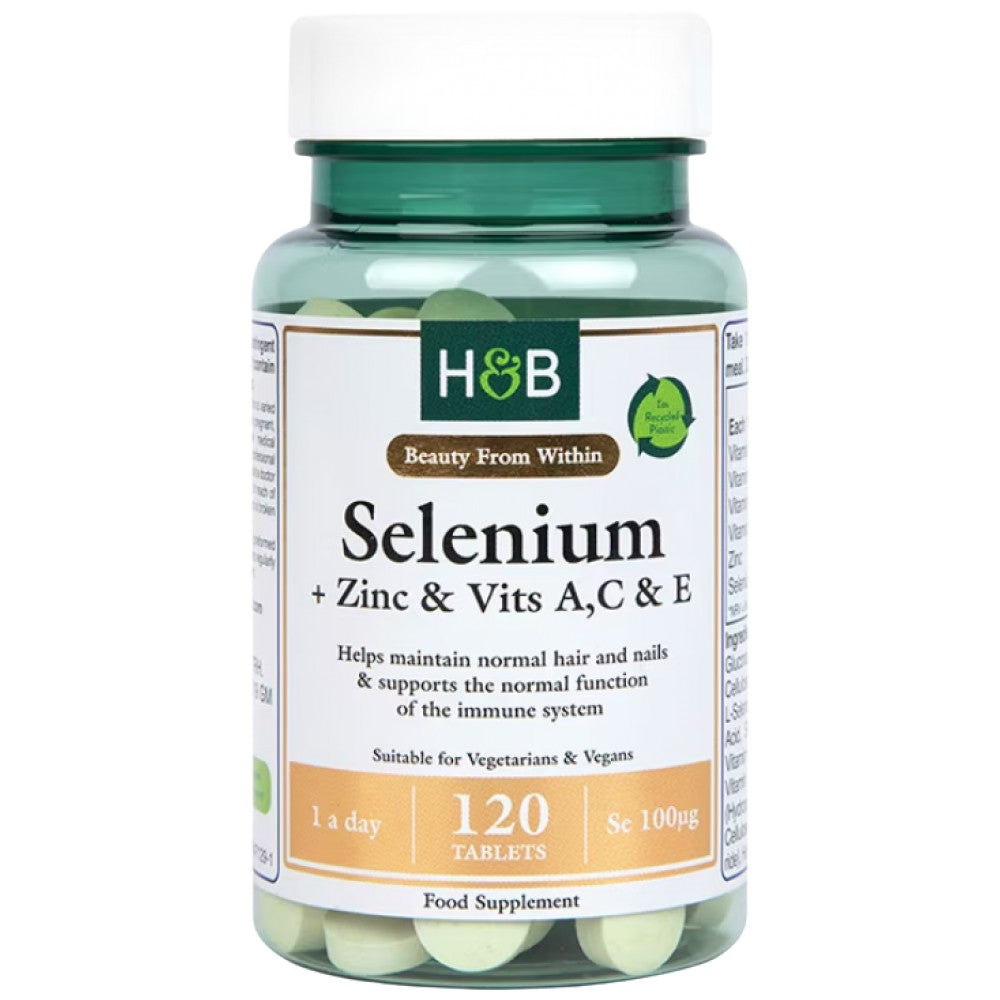 Selenio 100 mcg + Zinco & Vitamine A, C & E - 120 Compresse
