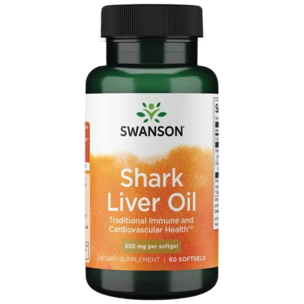 Olio di fegato di squalo 550 mg 60 capsule di gel