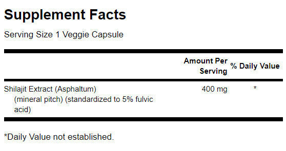 Estratto di Shilajit 400 mg - 60 capsule