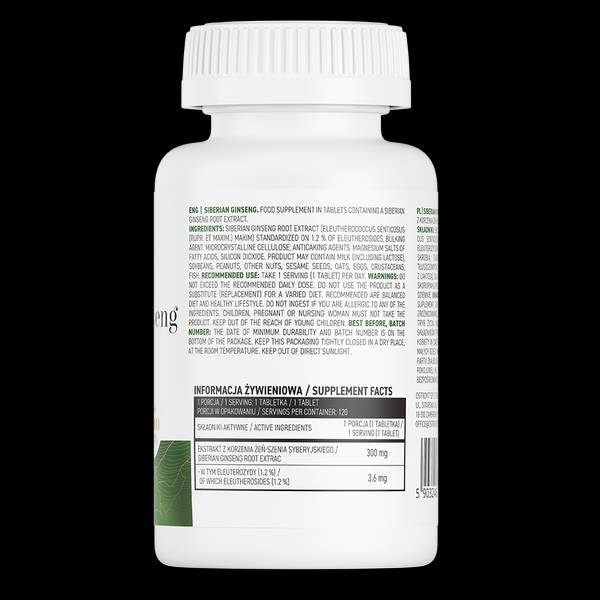 Ginseng Siberiano 300 mg 120 Compresse