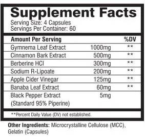 Slin-Rx | con Banaba, Berberina & Gymnemna - 240 capsule