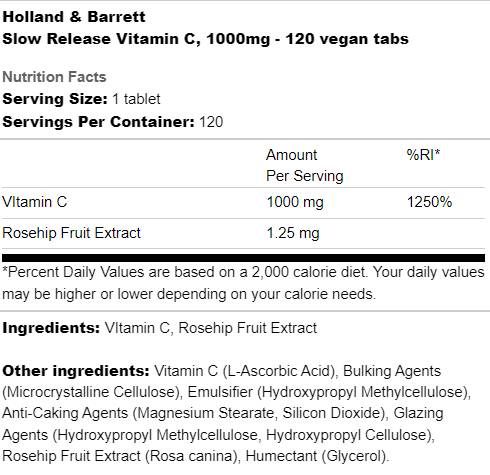 Vitamina C a rilascio lento 1000 mg - 120 Compresse