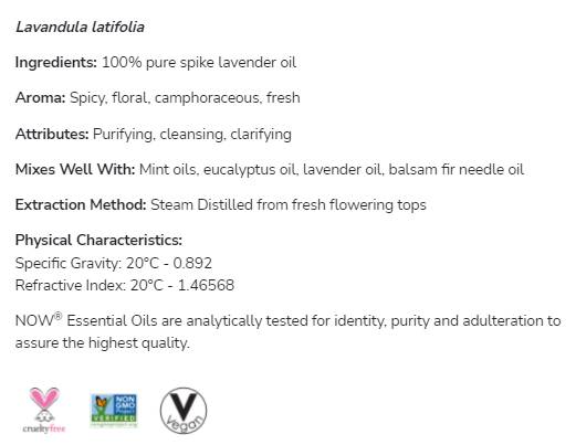 Lavanda spiga | Lavandula Latifolia pura al 100% - 30 ml