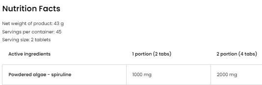 Spirulina - 90 compresse