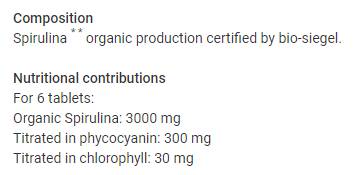 Spirulina | Vegan Bio 500 mg - 100 Compresse