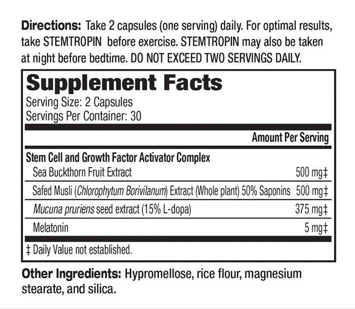 Stemtropin | Cellule staminali & GH Boost - 60 capsule