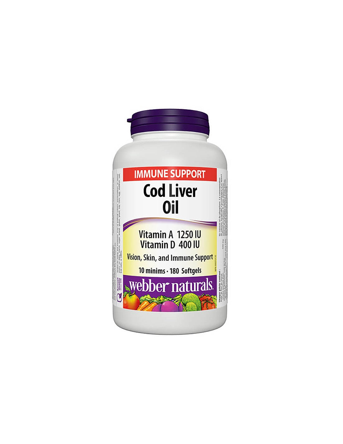 Super Olio di fegato di merluzzo - Olio di fegato di merluzzo, 180 capsule softgel